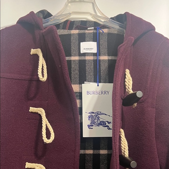 Burberry Women's Deep Burgundy Trench Coat - Picture 2 of 9